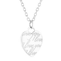 Colar West Coast Jewelry ELYA "Eu te Amo" - Aço Inoxidável