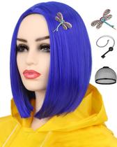 Colar Wig Wallden Hair Blue Bob 30 cm Colar Wig Wallden Hair Blue Bob 30 cm