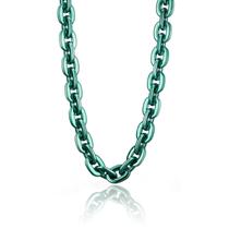 Colar XIUMALU, corrente de ouro falso, plástico colorido removível