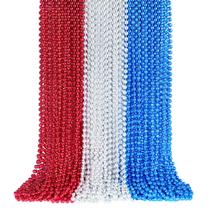 Colar YAXINRUI, 4 de julho, Patriotic Beads, 72 unidades, 84 cm de comprimento