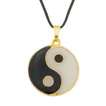 Colar Yin Yang 22mm Ying Yang Equilibrio - Sunshine Cristais