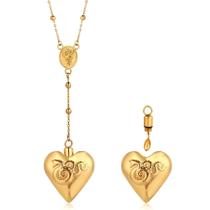 Colar YMNLSASR Lana LDR com pingente de colher banhado a ouro