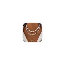 Colar Your Always Charm, concha ajustável em camadas Colar Your Always Charm, concha ajustável em camadas
