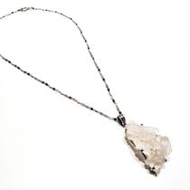 Colar Zaryn - Drusa De Cristal De Quartzo Colar Zaryn - Drusa De Cristal De Quartzo