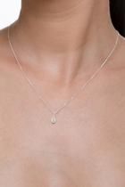 Colar Zircônia Oval Facetada Prata 925 Colar Zircônia Oval Facetada Prata 925