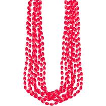 Colares Amscan Red Metallic Bead 30 cm (pacote com 8)