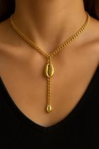 Colares banhados a Ouro colar modelo Gravata com Búzios tendência Verão Colares banhados a Ouro colar modelo Gravata com Búzios tendência Verão