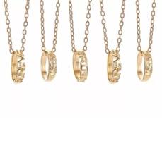 Colares Best Eternas Amigas Folheado a Ouro 18k- 5 Pçs