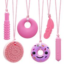 Colares Chew de silicone LeeYean para crianças sensoriais, autismo, TDAH