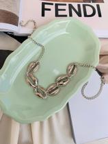 Colares chocker Búzios trabalhado a Prata tendência Praia verão