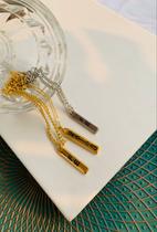 Colares chocker Gratidão Fé folheado a Ouro e Prata Ano novo