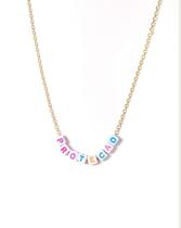 Colares chocker miçangas coloridas Proteção folheado a ouro