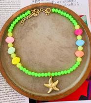 Colares chocker miçangas pingente de concha tendência praia Verão