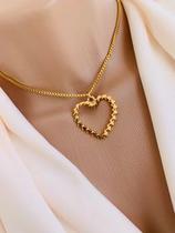 Colares chocker modelo coração trabalhado verniz italiano Colares chocker modelo coração trabalhado verniz italiano