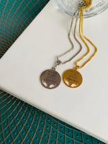 Colares chocker pingente Agradeço a Ouro e Prata Semi Joia Verniz Italiano