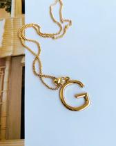Colares chocker Semi joia Verniz italiano letra tam G personalizado Colares chocker Semi joia Verniz italiano letra tam G personalizado