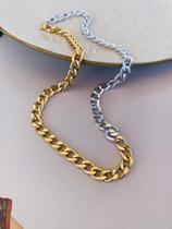 Colares choker banhado Mix de banhos tendência atual