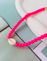 Colares choker de miçangas com Búzios verdadeiros tendência Praia Verão