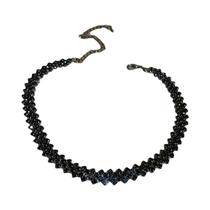Colares Choker De Moda Feminina Com Strass Em Rosa, Roxo E Dourado, Joias Geométricas De Cristal