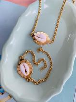 Colares choker e anel modelo folha dourada Biju Bijuteria Colares choker e anel modelo folha dourada Biju Bijuteria