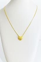 Colares choker folheado a ouro com pingente de coração Colares choker folheado a ouro com pingente de coração