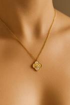 Colares choker folheado a ouro trevo tendencia delicado Colares choker folheado a ouro trevo tendencia delicado