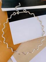 Colares choker folheados Aro liso curvado Ouro e Prata Colares choker folheados Aro liso curvado Ouro e Prata