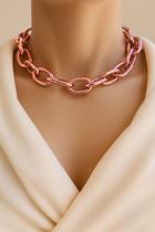 Colares choker modelo com elos rose tendência Colares choker modelo com elos rose tendência