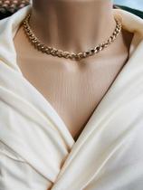 Colares choker modelo corrente folheados a ouro Colares choker modelo corrente folheados a ouro