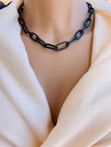 Colares choker modelo elos folheados tendência Barbie core Colares choker modelo elos folheados tendência Barbie core