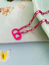 Colares coloridos tons pasteis lacre banhado candy colors