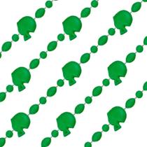 Colares de Contas com Capacete de Futebol Blinkee Verde Pacote com 12