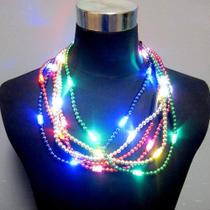 Colares de miçangas Glow LED Light Up, conjunto de 12 cores variadas