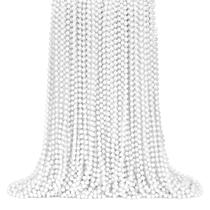 Colares de miçangas ZYFLSQ 100 unidades de 33,7 cm brancos para o Mardi Gras Colares de miçangas ZYFLSQ 100 unidades de 33,7 cm brancos para o Mardi Gras