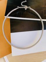 Colares folheados choker de encaixe modelo trabalhado Colares folheados choker de encaixe modelo trabalhado