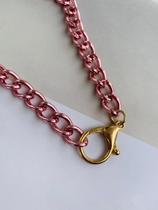 Colares folheados correntes com mosquetão fecho frontal Maximalismo