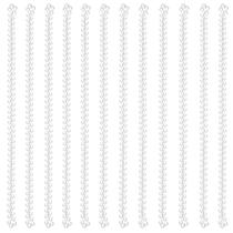 Colares Hicarer Faux Pearl White 100 unidades de 80 cm para mulheres Colares Hicarer Faux Pearl White 100 unidades de 80 cm para mulheres