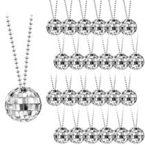Colares Kigeli Mirror Disco Ball 36 unidades para festa dos anos 60 e 70 Colares Kigeli Mirror Disco Ball 36 unidades para festa dos anos 60 e 70