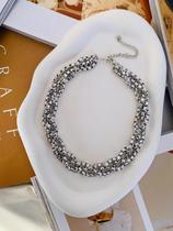 Colares Maxi banhado a Prata Colares duplo trançados