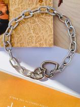 Colares Maxi com Mosquetão de Coração Semi Joia