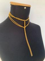 Colares modelo gravata banhado a Ouro colares elegantes Colares modelo gravata banhado a Ouro colares elegantes