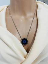 Colares modelo olho grego esmaltado e strass verniz italiano