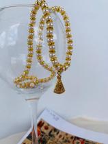 Colares religiosos colar de pérolas Nossa Senhora em ouro