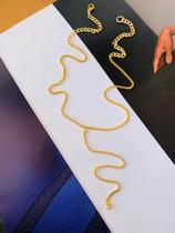 Colares Semi Joia colar modelo Gravata minimalista com ponto de luz veneziana