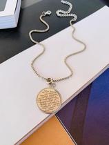 Colares Semi Joia colar religioso oração Salve Rainha Colares Semi Joia colar religioso oração Salve Rainha