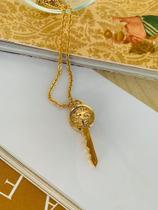 Colares Semi Joia com pingente de chave Leão Versátil Ouro e Prata