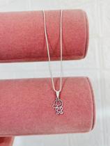 Colares semi joia prata 925 e ouro 18k modelo filhos menina e menino e casal