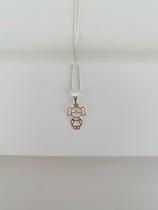 Colares semi joia prata 925 e ouro 18k modelo vazado filhos