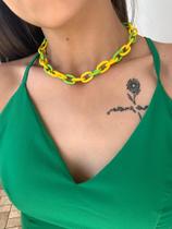 Colares triplo hexa copa do mundo Brasil amarelo