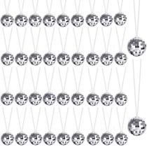 Colares Uoeo Mirror Disco Ball, 4 cm, pacote com 48, decoração de festa Colares Uoeo Mirror Disco Ball, 4 cm, pacote com 48, decoração de festa